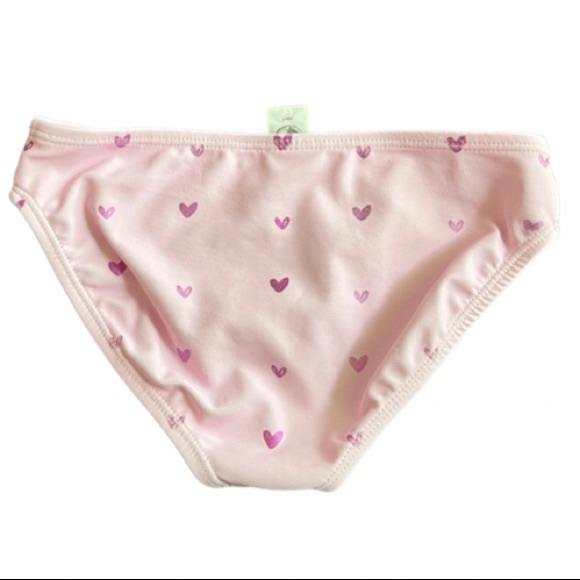 Adorable Pink Foil Hearts Bikini 5T - Picture 3 of 5